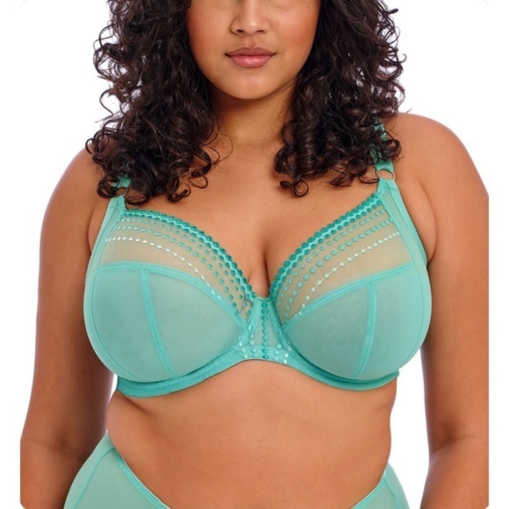 Elomi Teal Underwire Mesh Bra